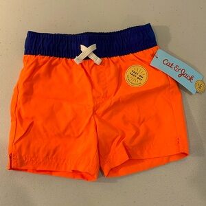 NWT Cat & Jack Boys’ 12M Swim Trunks